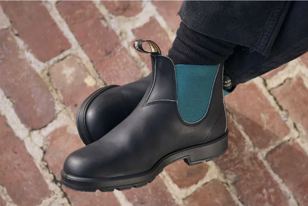 BLUNDSTONE | Leather 2307 | Black/Green - Image 3