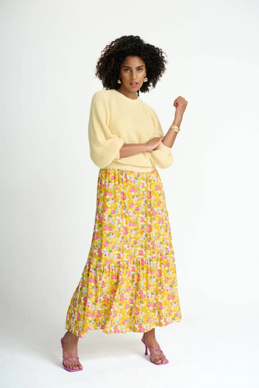 POM AMSTERDAM | Tess Dress | Pomegranate Yellow - Image 4